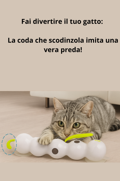 Bruco interattivo per gatti
